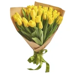 35 желтых тюльпанов
